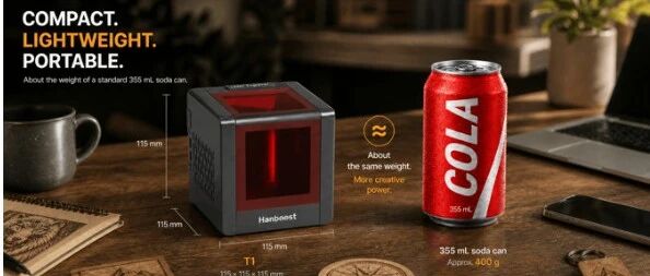 Hanboost T1 Handheld Laser Engraver Surpasses $600K on Kickstarter, Eyes $1M Goal