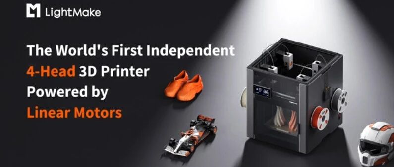 LightMake L4: Ex-Anker 3D Print Lead's Quad-Nozzle FDM Printer Raises $2.6M in a Week