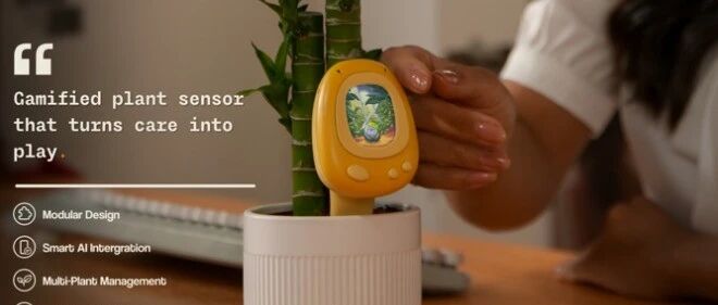 PlantSenso: Smart Plant Sensor Turns Green Thumbs into Pixel Pets, Raises Over $50K on Kickstarter