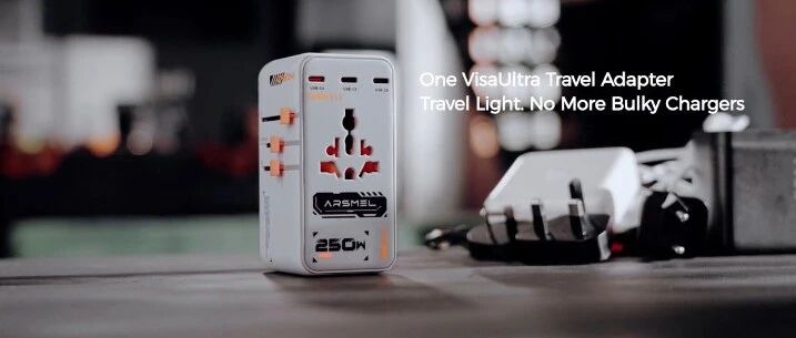 VisaUltra 250W: Dual 140W USB-C Travel Adapter Raises $150K in Two Weeks