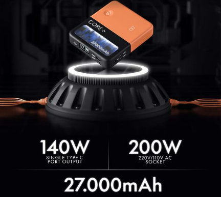 CorePlus: Portable Power Bank with AC Output Surpasses $350K on Kickstarter source image 2