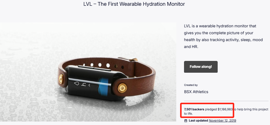 The $1.18 Million Wearable Hydration Tracker: A Kickstarter Case Study