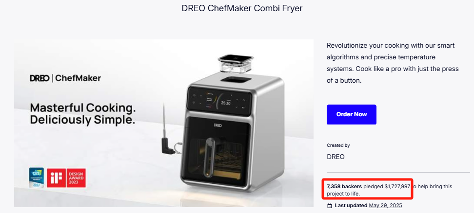 DREO ChefMaker CombiFryer: A Deep Dive into its $1.72 Million Crowdfunding Success