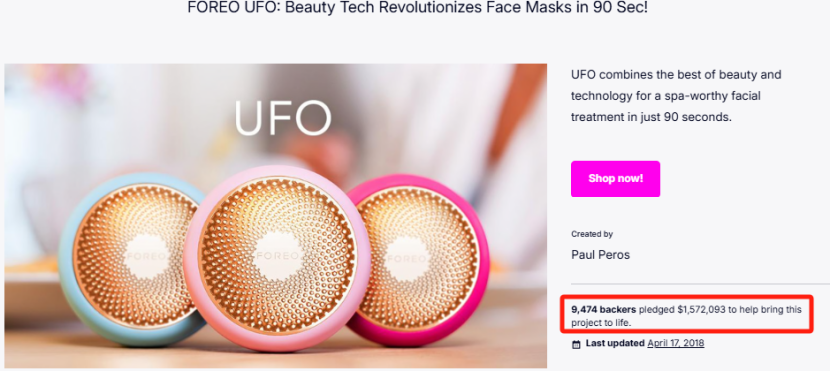 FOREO UFO: A Smart Mask Device That Redefined Skincare on Kickstarter