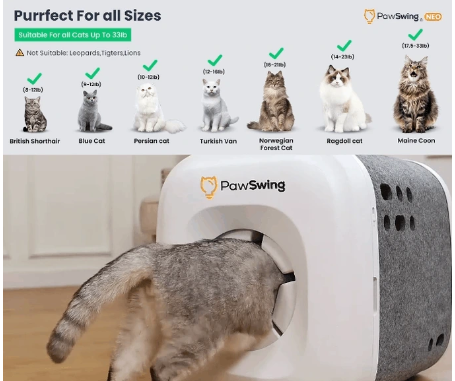 PawSwing Neo: Non-Electric Cat Groomer Exceeds $300K on Kickstarter source image 7