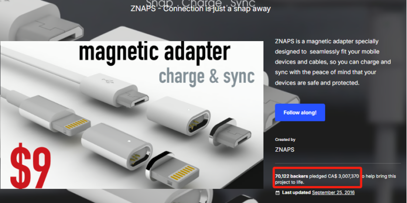 The ZNAPS Magnetic Charger: How a $9 Gadget Raised Millions on Kickstarter and Failed to Deliver