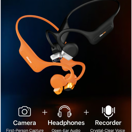 VibeLens MusicCam: Bone Conduction Camera Headphones Hit $100K on Kickstarter source image 3