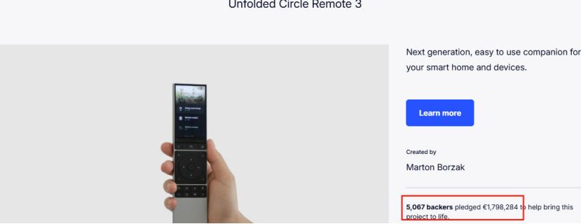 Unfolded Circle's Remote 3: A Deep Dive into its €1.8M Kickstarter Success