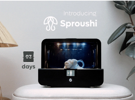 Smart Home Mushroom Grower Sproushi Raises €50,000 on Kickstarter in First Day source image 3