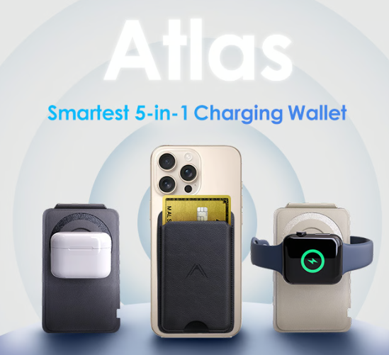 Atlas Smart Wallet: 5-in-1 MagSafe Solution Raises Over $4.29M on Kickstarter source image 3