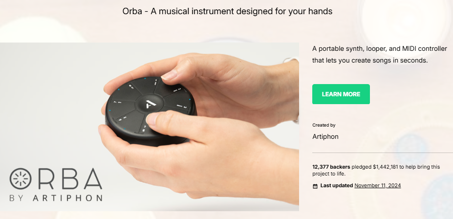 Orba Portable Electronic Instrument: A $1.42 Million Crowdfunding Success Marred by Fulfillment Issues