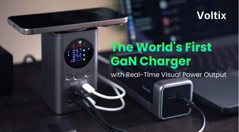 Voltix 180W GaN Travel Charger Raises Over $50,000 in Crowdfunding