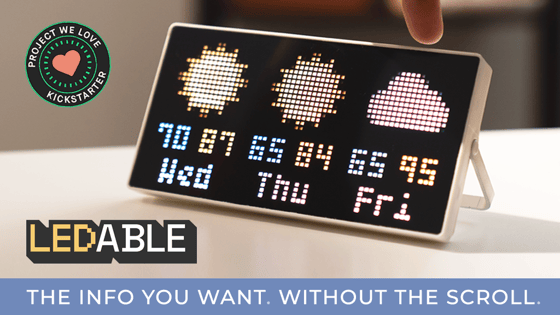 LEDABLE: The Retro Smart Display Built for Your Desk