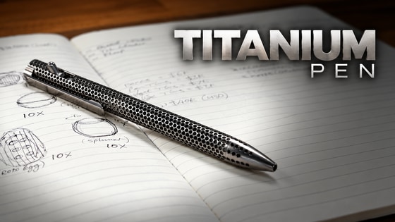 Titanium Pen - The Precision CNC Machined "Skelly 1000"